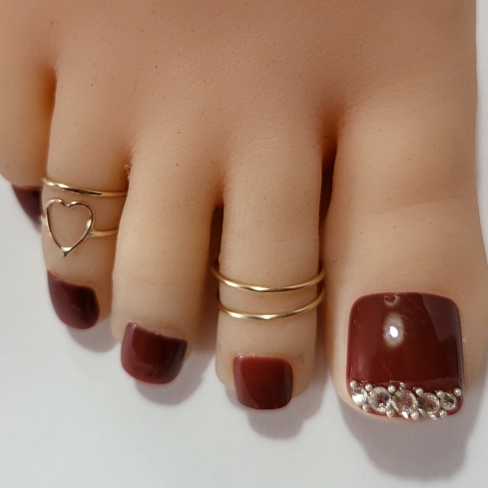 14K Toe Rings - Picture 4 of 6